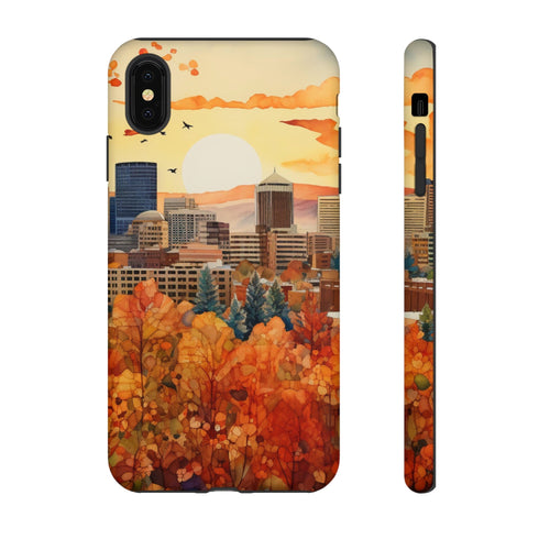 An Urban Autumn Overlook - Impact Resistant Phone Case iPhone XS MAX Matte